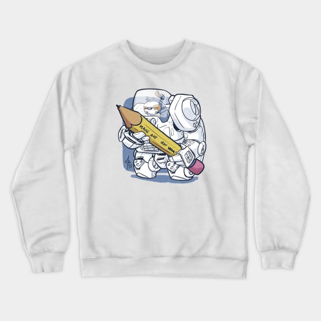 Make art bot Crewneck Sweatshirt by MBGraphiX